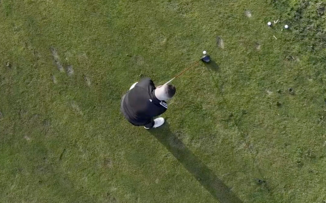 Golf Swing Drone Footage